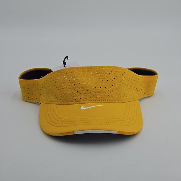 NEW Nike Adult Unisx VISOR AeroBill Adjustable XL Lightweight Golf Tennis YELLOW - Picture 2 of 11
